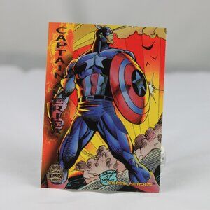 Vintage 1994 Marvel Captain America #145 Fleer Collectible Card
